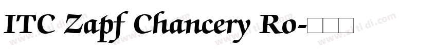 ITC Zapf Chancery Ro字体转换